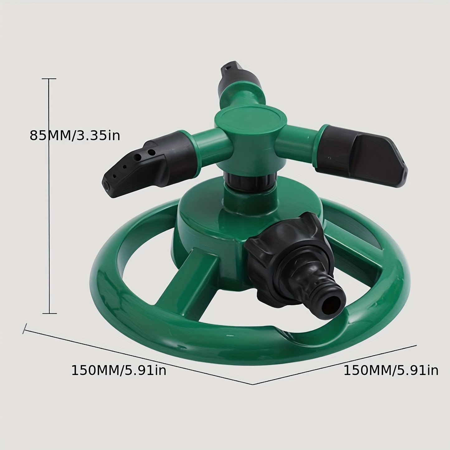 1pc Plastic Sprinkler for Yard Irrigation, 360 Degree Rotating Garden Sprinkler for Plant Watering and Outdoor Use.