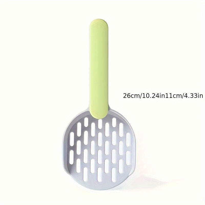 Large and small cat litter shovel set for pet toilet cleaning.