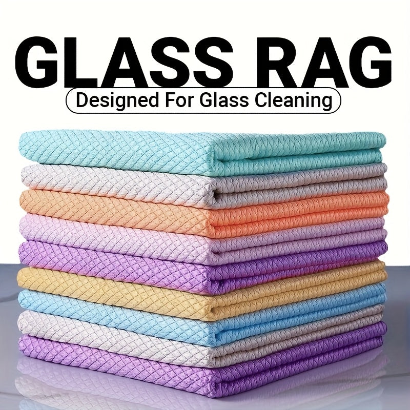 Magic Microfiber Cleaning Cloths, Set of 5 – No Streaks, No Lint, Environmentally-Friendly, Perfect for Removing Fingerprints, Water Stains, and Dust – Convenient for Use in Kitchens, Bathrooms, on Mirrors, Glass, and More. Handy Kitchen Cleaning Aid