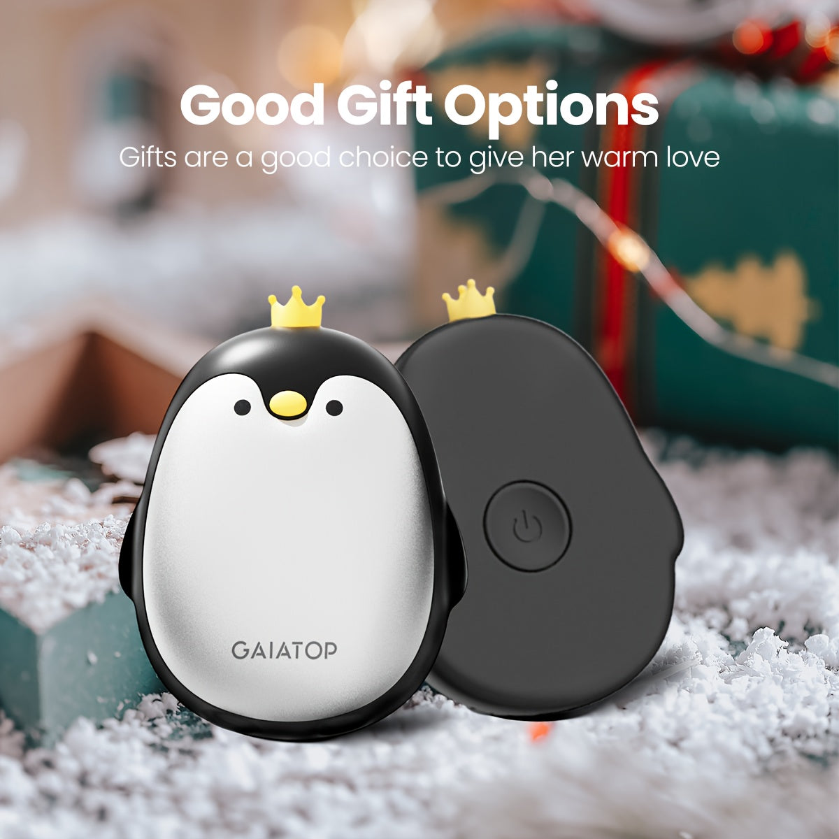 Get your hands on the 2-Pack of GAIATOP Penguin Hand Warmers! These compact USB rechargeable 5W mini hand warmers come with a powerful 3600mAh lithium battery for quick charging and long-lasting warmth in cold outdoor weather. They also make the perfect