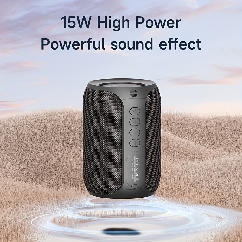 ZEALOT S32Pro 15W Wireless Speaker with Bass Boost, TWS Dual Pairing, 3600mAh Battery and RGB Light. 10 hours stereo sound for Gaming. USB Type-C Charging. Compatible with