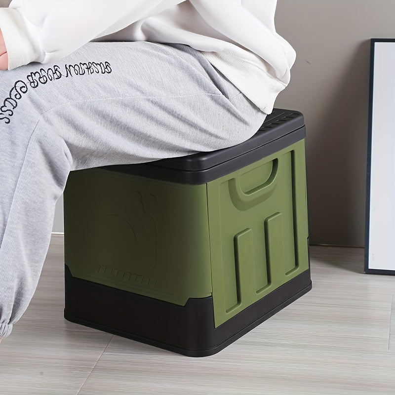 New portable toilet made of PP material, suitable for adults. Extra large and folding, it is ideal for camping, travel, hiking, and beach trips. Perfect for use in cars.