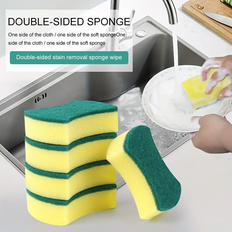 Get a pack of either 10, 12, or 24 Nano Sponge Magic Dish Cloths made of high-density polyurethane. These double-sided, non-woven cloths are perfect for absorbing oil and providing gentle scrubbing for all your kitchen and home cleaning needs. These