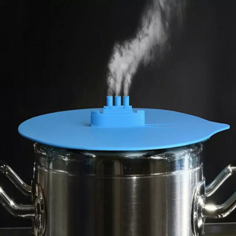 Steam Vent Microwave Pot Lid made from PC material; designed for preserving food freshness and facilitating kitchen cooking. Perfect for use on pots and pans as a vent cover and cooking tool.