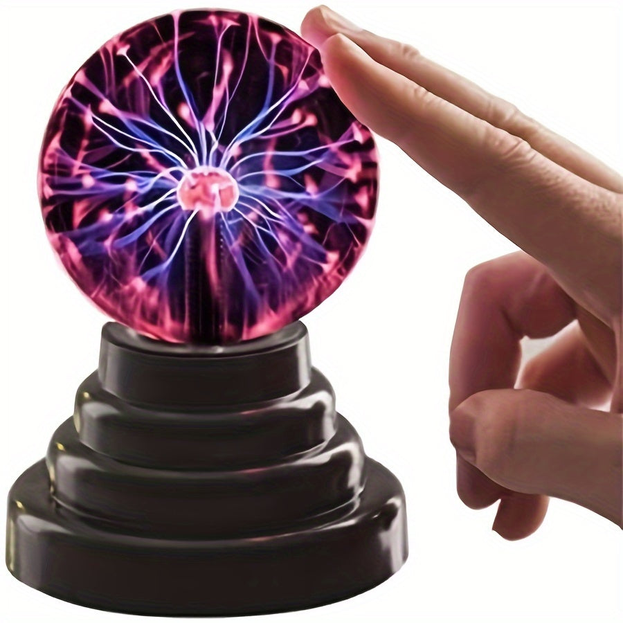 Plasma Ball, Touch Sensitive USB Powered Magic Static Electricity Lamp - Perfect for Parties, Home Décor, and Birthdays