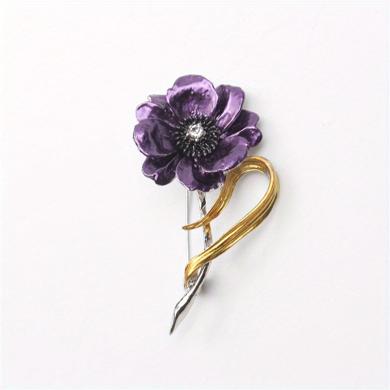 Dainty Daisy Enamel Flower Brooch Pin - Perfect for Women's Fashion, Sunflower Wedding Parties, and Corsage Accessories