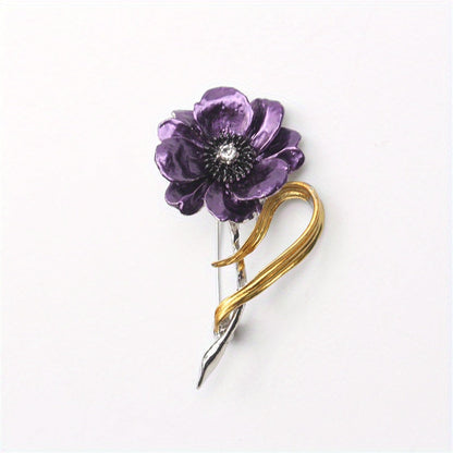 Dainty Daisy Enamel Flower Brooch Pin - Perfect for Women's Fashion, Sunflower Wedding Parties, and Corsage Accessories