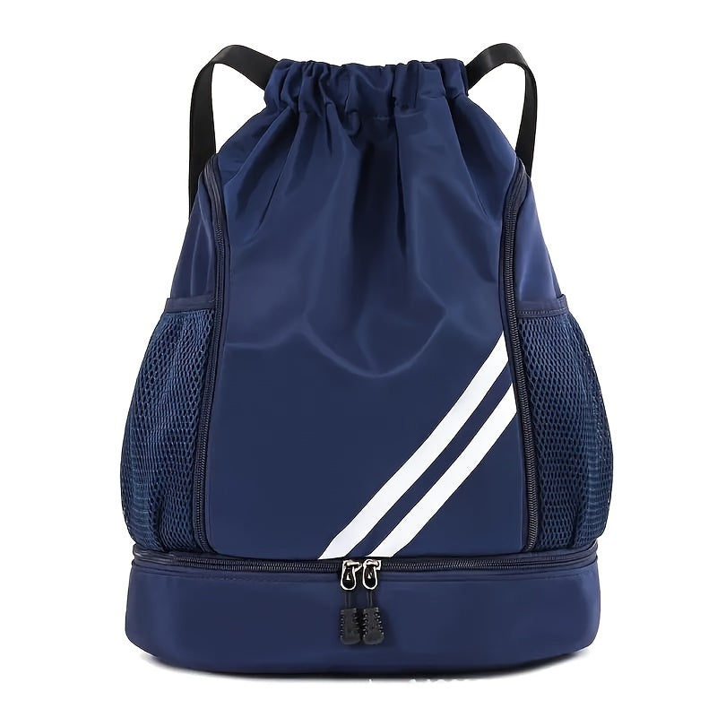 Sport storage backpack with dry/wet separation, perfect for sports fans.