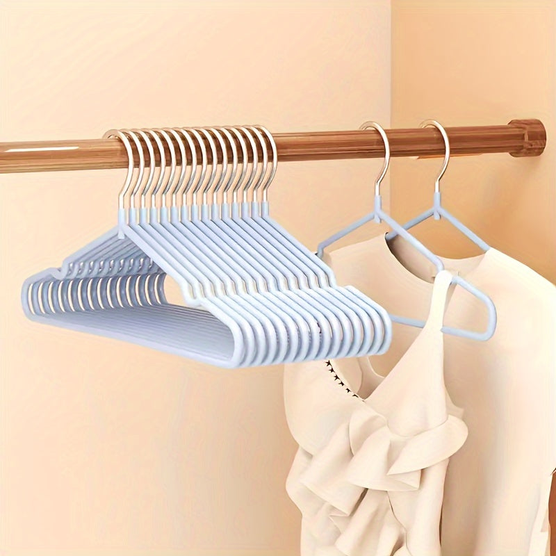 Set of 20 Heavy-Duty Metal Hangers featuring Non-Slip Design - Great for Hanging Coats, Suits, Dresses & More - Perfect for Retail Clothing Displays