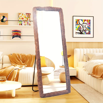 Boho-Chic Ultra-Soft Mirror Cover for 162.56cm x 53.34cm Mirrors - Non-Slip, Fluffy, and Gift for Girls - Mirror not included.