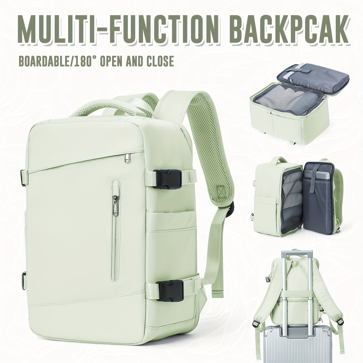 Large capacity backpack suitable for various purposes such as hiking, camping, casual use, travel, and carrying laptops, available for both men and women.