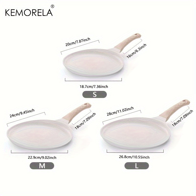 One Medical Stone Crepe Pan by KEMORELA for Making Tortillas, Quesadillas, Faas, Pancakes, and French Toast on Induction Cooker. Complete with Cookware, Kitchen Utensils, Gadgets, and Accessories for your Home Kitchen.