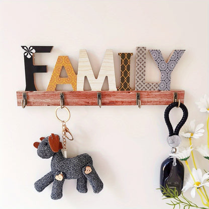 Stylish letter design key holder for wall, door, and hat bag - great housewarming or realtor gift.