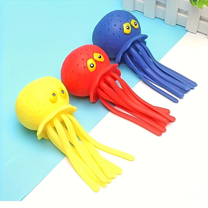 Summer Fun: Bathroom Octopus Grandchildren's Gift Water Spraying Doll Bath Toy, Flower Spray Octopus, Children's Stress Relief Toy