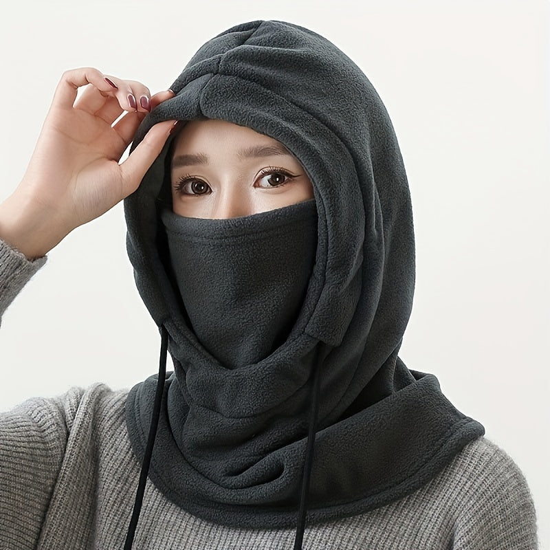 Stay warm during outdoor activities with this Polyester Balaclava Face Scarf. Perfect for cycling, skiing, or other cold weather activities, this windproof mask is crafted with woven techniques for durability. The elastic design ensures a comfortable