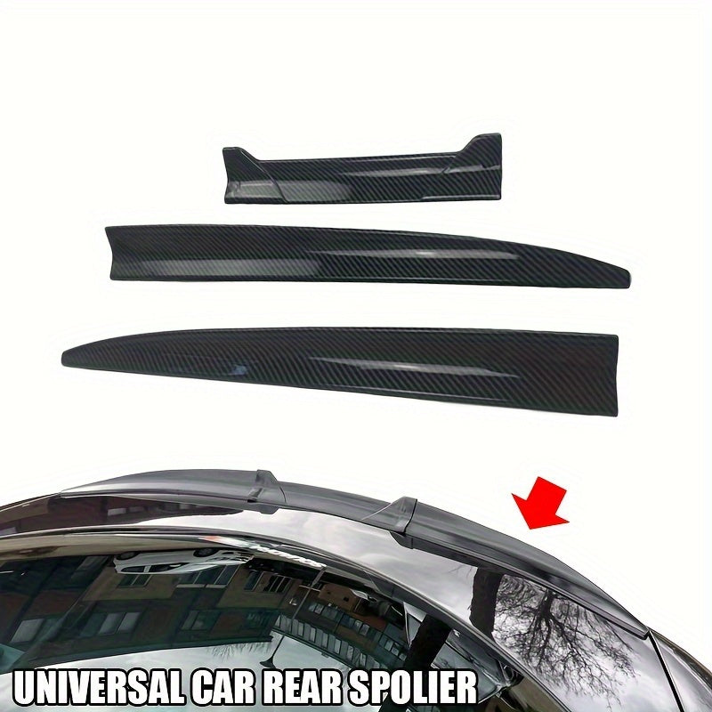 Universal Tail Wing for Cars, Free Punching and Sticking, Creative Three-Section Design