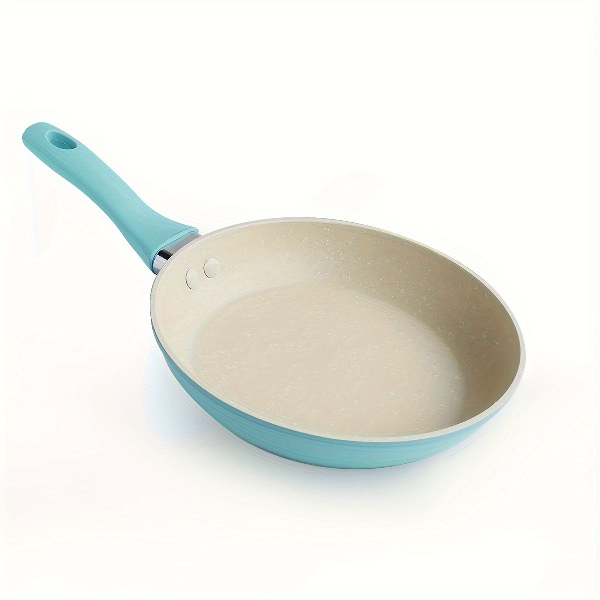 Durable Non-Stick Aluminum Egg Frying Pan - Available in 18.54cm Pink or Blue, Safe for Dishwasher Use, Suitable for All Stovetops, Ideal for Breakfast & Side Dishes