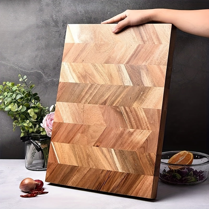 Premium Acacia Wood Cutting Board - A Popular Pick for Your Kitchen! Solid, Mold-Resistant Chopping Block Ideal for Fruits & Vegetables - Great for Holiday Cooking, including Halloween, Christmas, Easter, and Thanksgiving. Imported, Jointed Design with