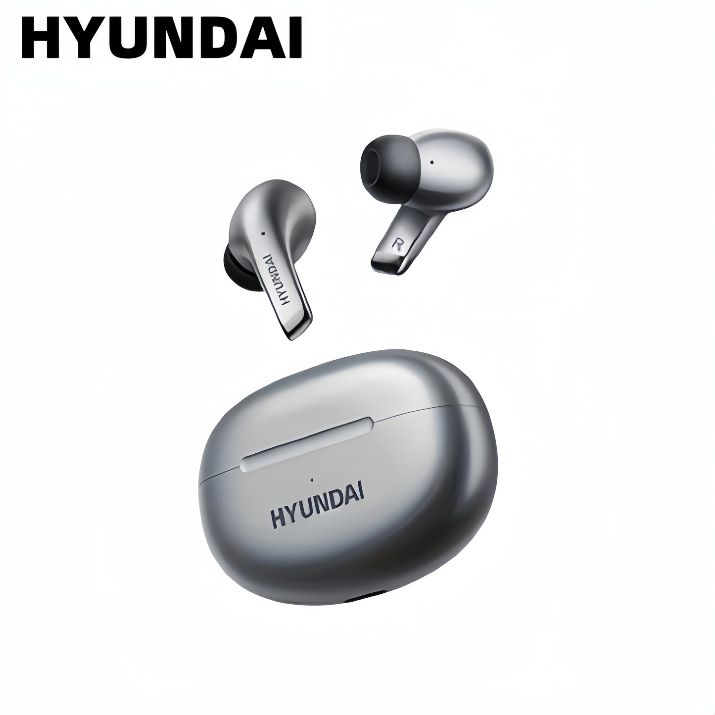 Hyundai 2024 Earbuds offer high-resolution sound quality, dual AAC & SBC decoding, enhanced connectivity with a new 5.3 chip, intelligent noise cancellation, smart control, comfortable fit