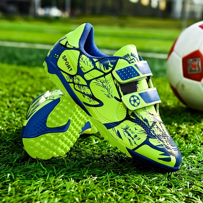 Stylish and durable soccer shoes with anti-slip technology for boys are perfect for training and competition year-round.