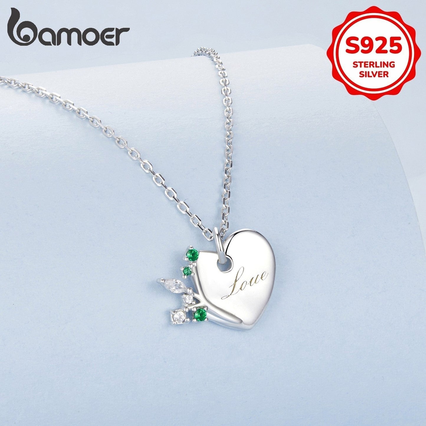 An elegant and minimalist Tree of Life pendant necklace made of 4.1G 925 silver and synthetic zirconia. Ideal for daily wear or as a special gift for girlfriends, partners, friends, or yourself on occasions like Valentine's Day.