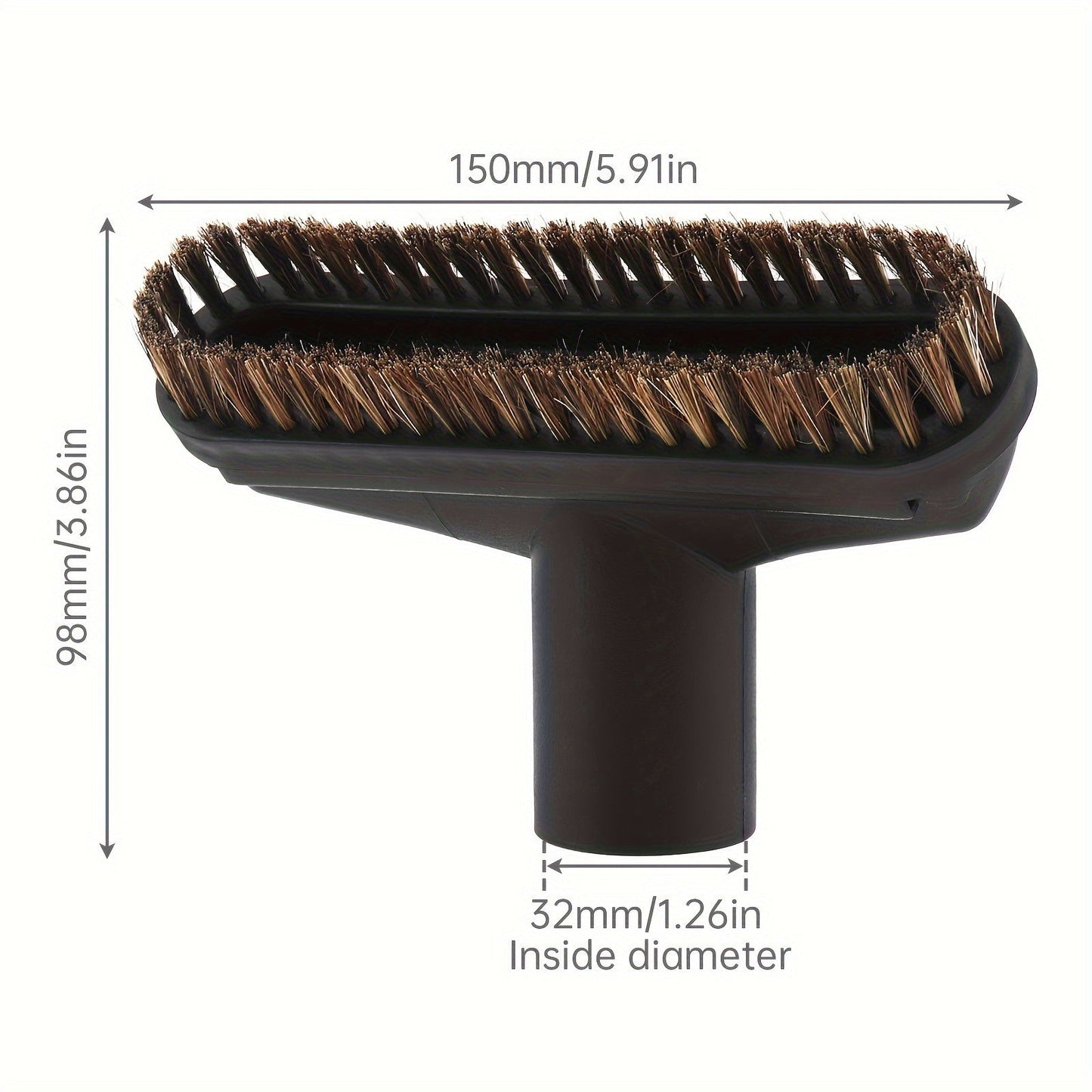 The ePathChina Vacuum Cleaner Dusting Brush Attachment is designed with horsehair bristles and durable plastic material to fit Midea Vacuum Models with a 32mm inner diameter.