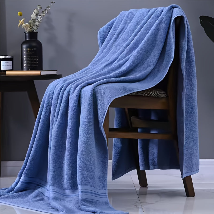 Soft, absorbent cotton bath towel perfect for home bathroom use.