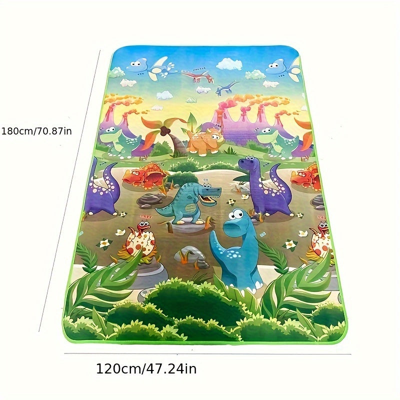 Baby crawling mat that is double-sided, made of Eva material for moisture-proof and waterproof protection. Can be used as a foam floor mat or game mat. Perfect for gifting on Christmas, Halloween, Thanksgiving, or Easter.