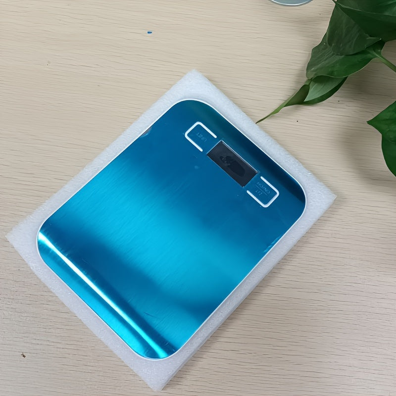 Mini Digital Kitchen Scale, 1 piece, with a precision of 3KG/0.1G and an easy-to-read display. Made of lightweight metal, it is battery operated (AAA batteries not included) and is perfect for home baking and cooking.