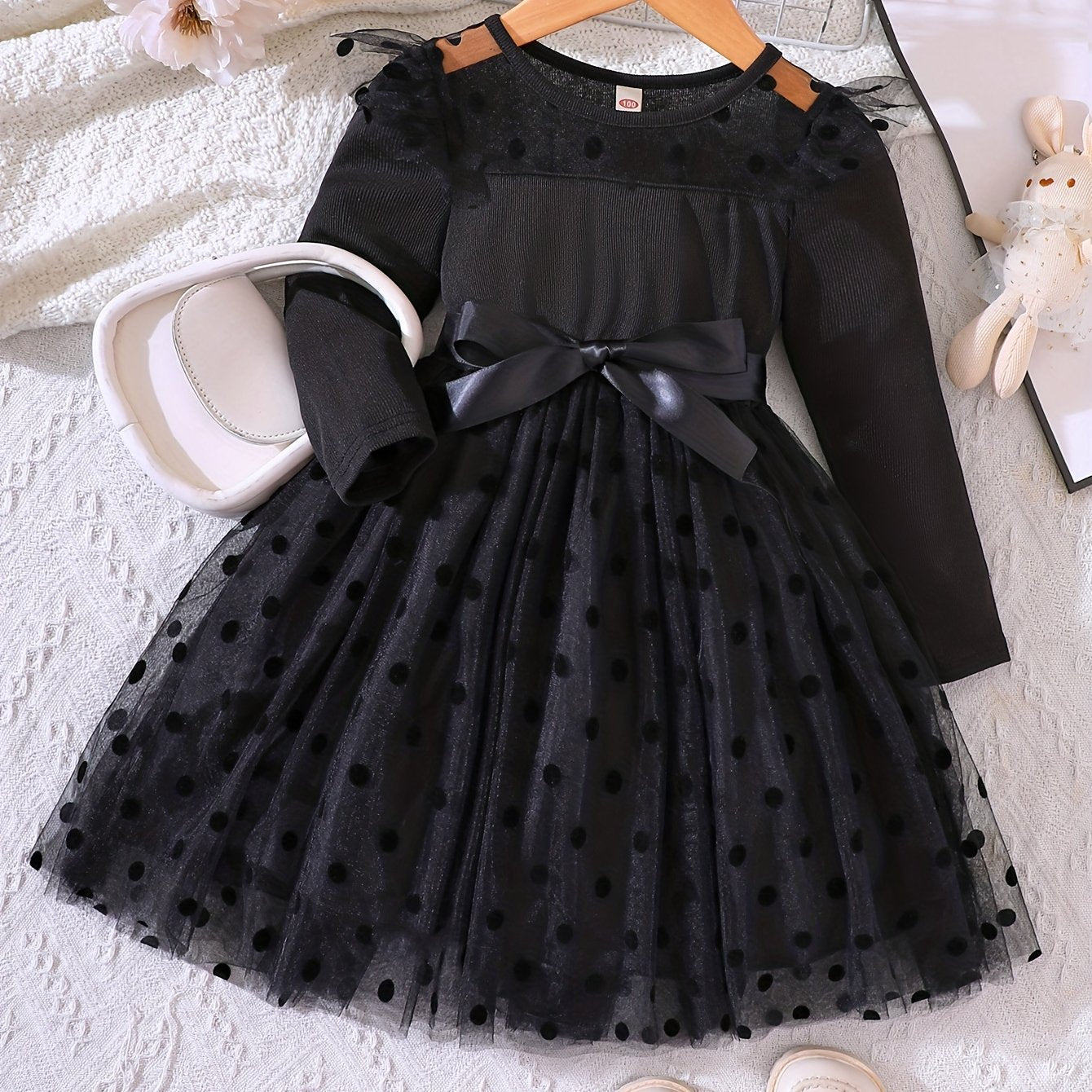 Polka Dot Tutu Princess Dress for Toddler Girls, Perfect for Parties and Vacations.