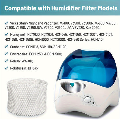 4pcs and 2pcs of WF2 humidifier filters compatible with Vicks, Kaz, Honeywell, and Sunbeam humidifiers.