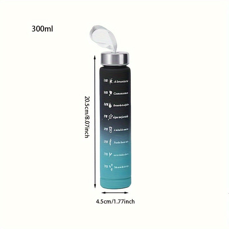 Large capacity 1pc water bottle of 300ml/800ml for outdoor sports, fitness, and camping. Portable and suitable for travel.