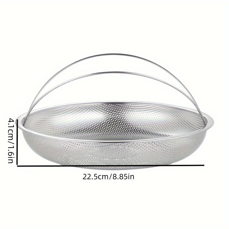 Stainless Steel Kitchen Basket: Electricity-Free and Multi-Functional Steamer for Cooking Rice, Dumplings, and Vegetables