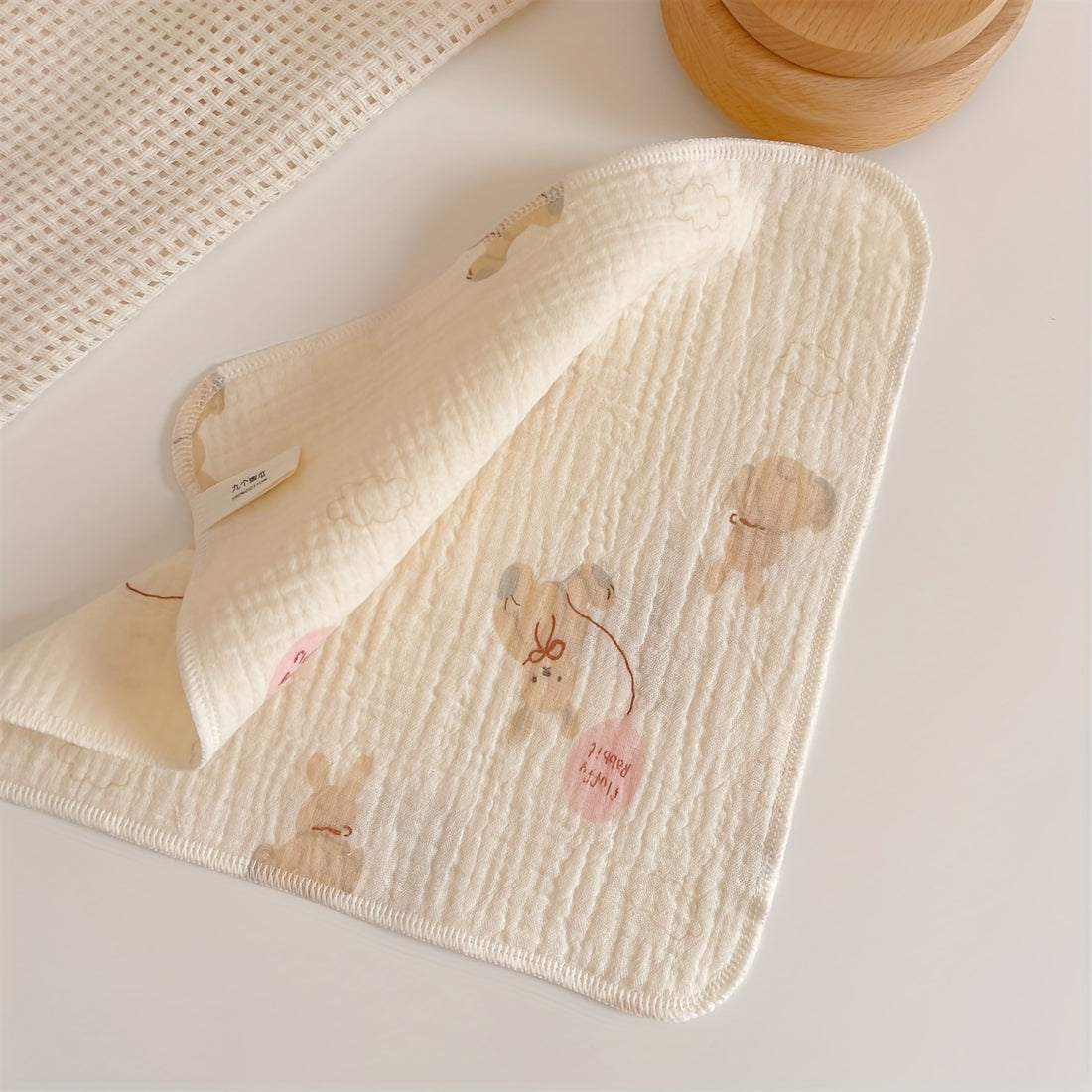 Set of 6 Soft Gauze Towels for Bathing, Burping, Handkerchief, Face Washing, and Feeding Bibs