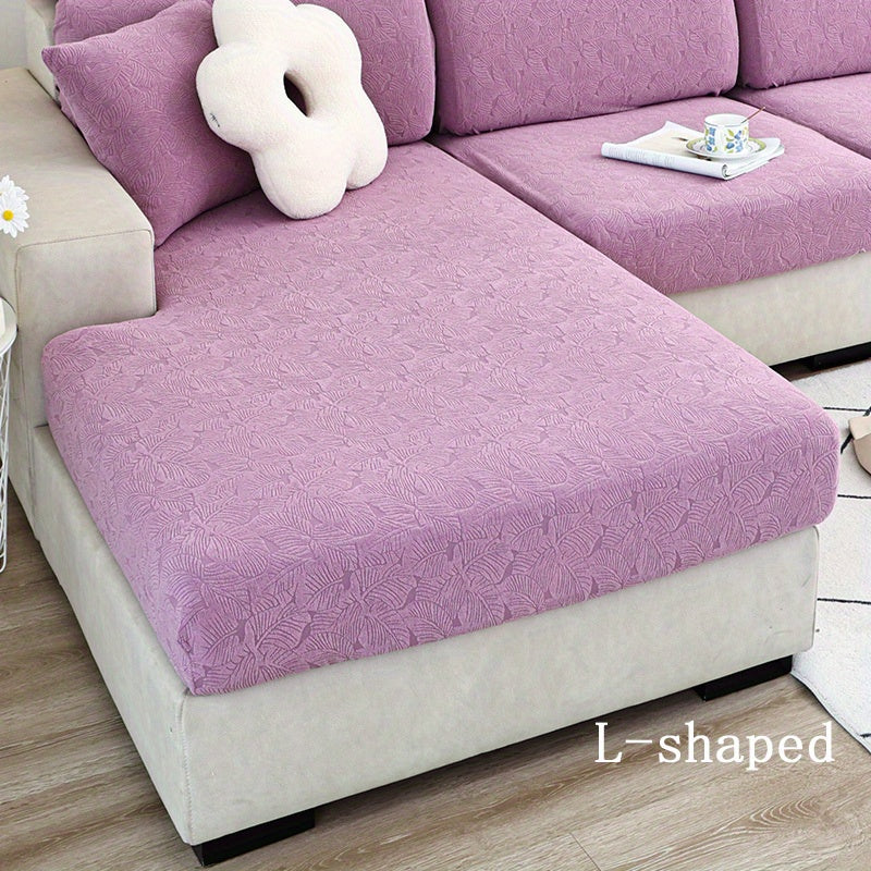 Thick Jacquard sofa cushion cover with elastic-band, perfect furniture protection for bedroom, office, or living room.