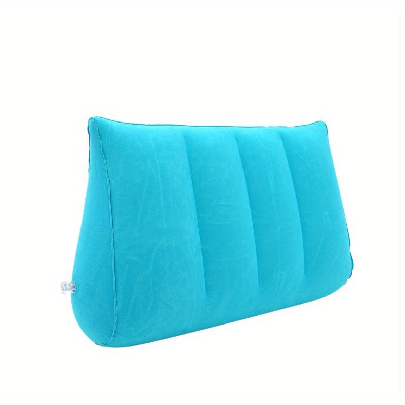 Ergonomic Inflatable Maternity Support Wedge for Pregnancy Comfort - Soft PVC, Lightweight, Portable Cushion with Breathable Cover & Anti-Slip Base - Ideal for Ages 14 and Up