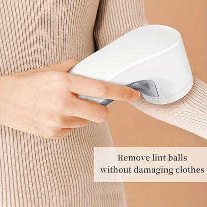 Portable lint remover with USB fast charging for efficient fabric shaving on clothing, bedding, plush toys, sofa cushions, car seat cushions, and other fabric products.