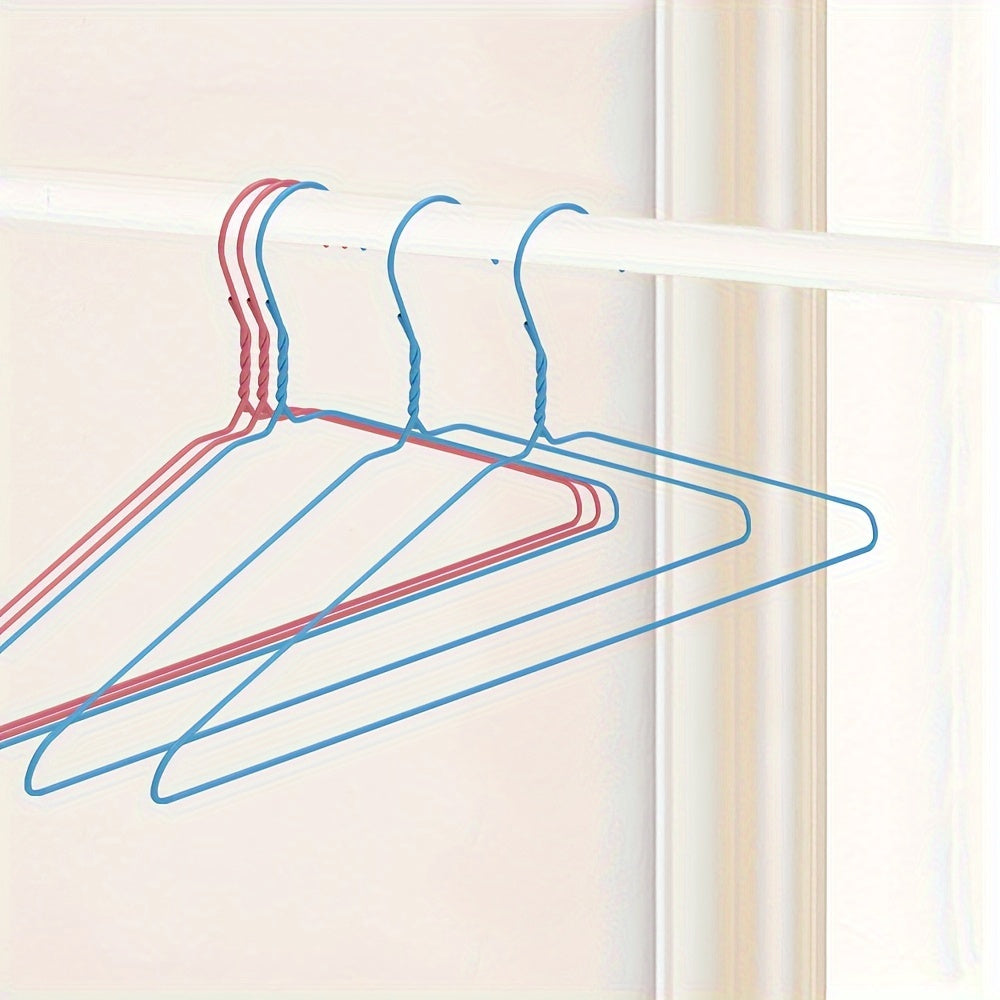 Non-slip plastic clothes hangers available in sets of 5, 10, and 20. These heavy-duty racks are perfect for organizing your clothes in the bathroom, bedroom, closet, wardrobe, home, dorm, or any other space. An essential accessory for keeping your