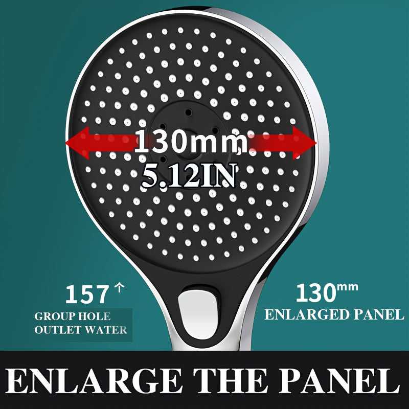 Katta panel elektroplitalangan dush boshligi, super kuchli hammom yomg'ir dush tajribasi uchun yuqori bosim bilan.