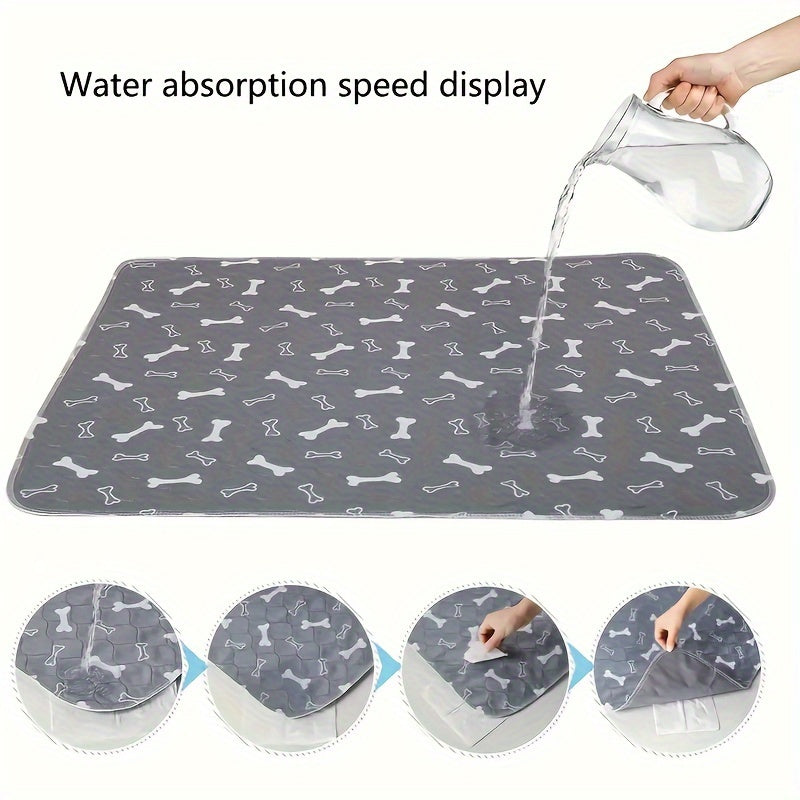 Washable pee pad for dogs with high absorbency and leak-proof design, suitable for potty training.