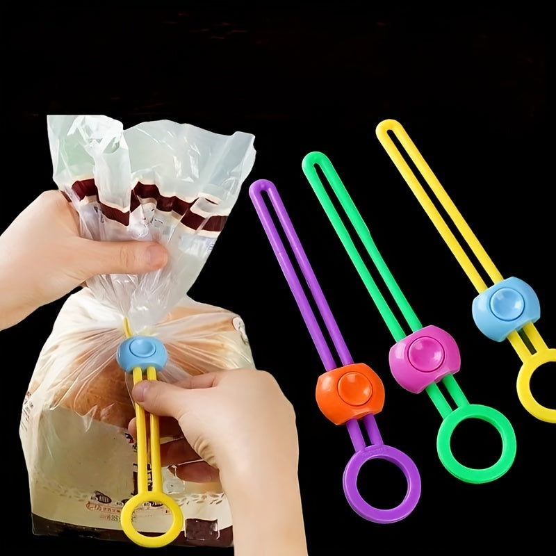 Set of 3/6 Food Bag Chip Clips for Sealing and Preserving Food, with Moisture-proof and Dust-proof Straps. These Multifunctional, Reusable, and Durable Clips are perfect for Plastic Bags, Snack Bags, Wires, Kitchen Organization, and Storage. Essential