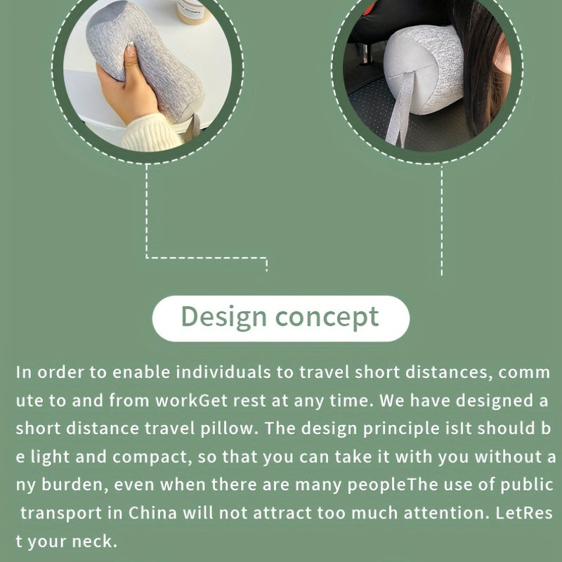 Mini neck pillow with portable Tsutsu U-shaped design, perfect for adults to use while traveling, sleeping, or working in the office.