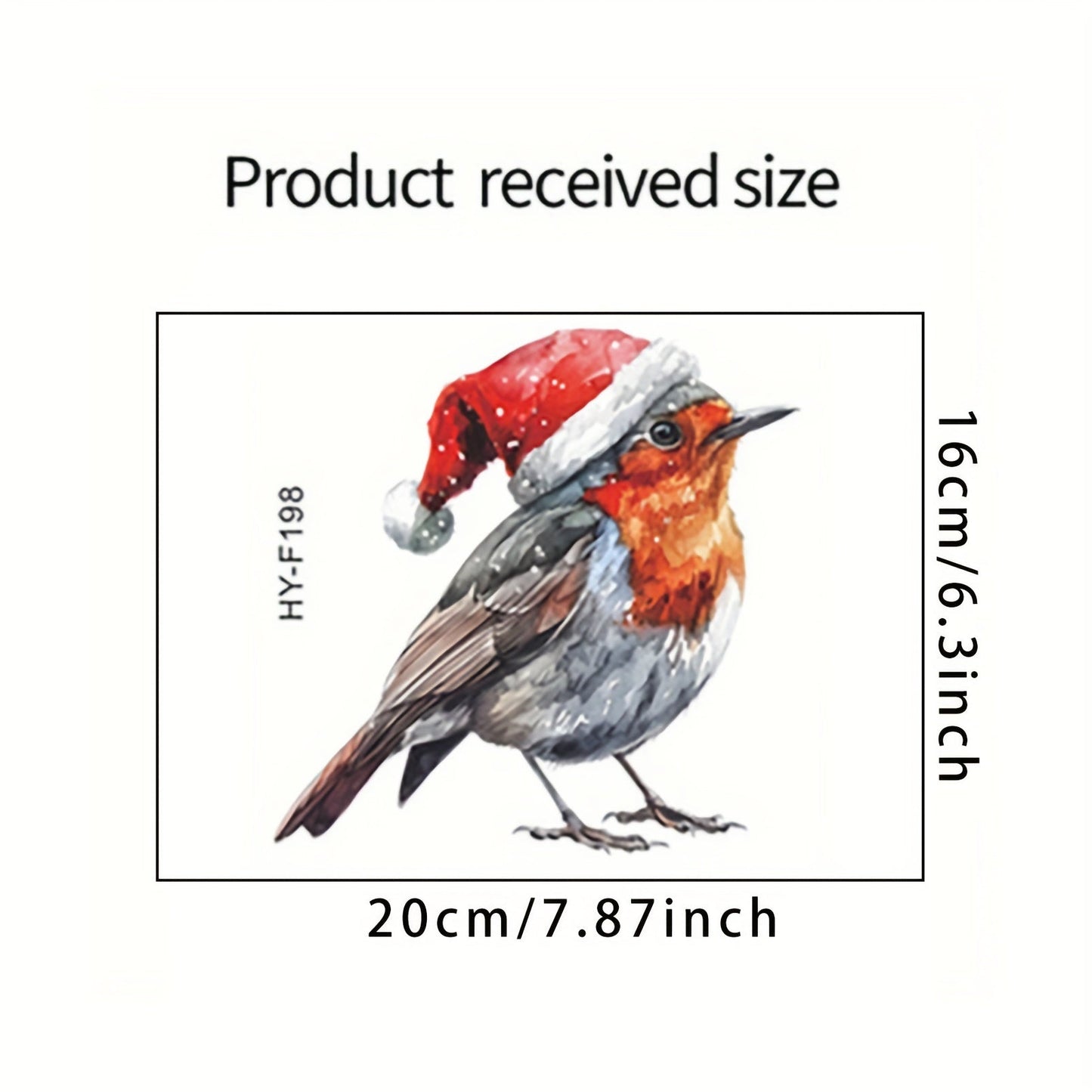 Get into the holiday spirit with this easy-to-install Christmas Santa Hat bird window cling. Perfect for decorating your home or office during the festive season. No power needed, featherless design. Ideal for Christmas and Thanksgiving decorations.