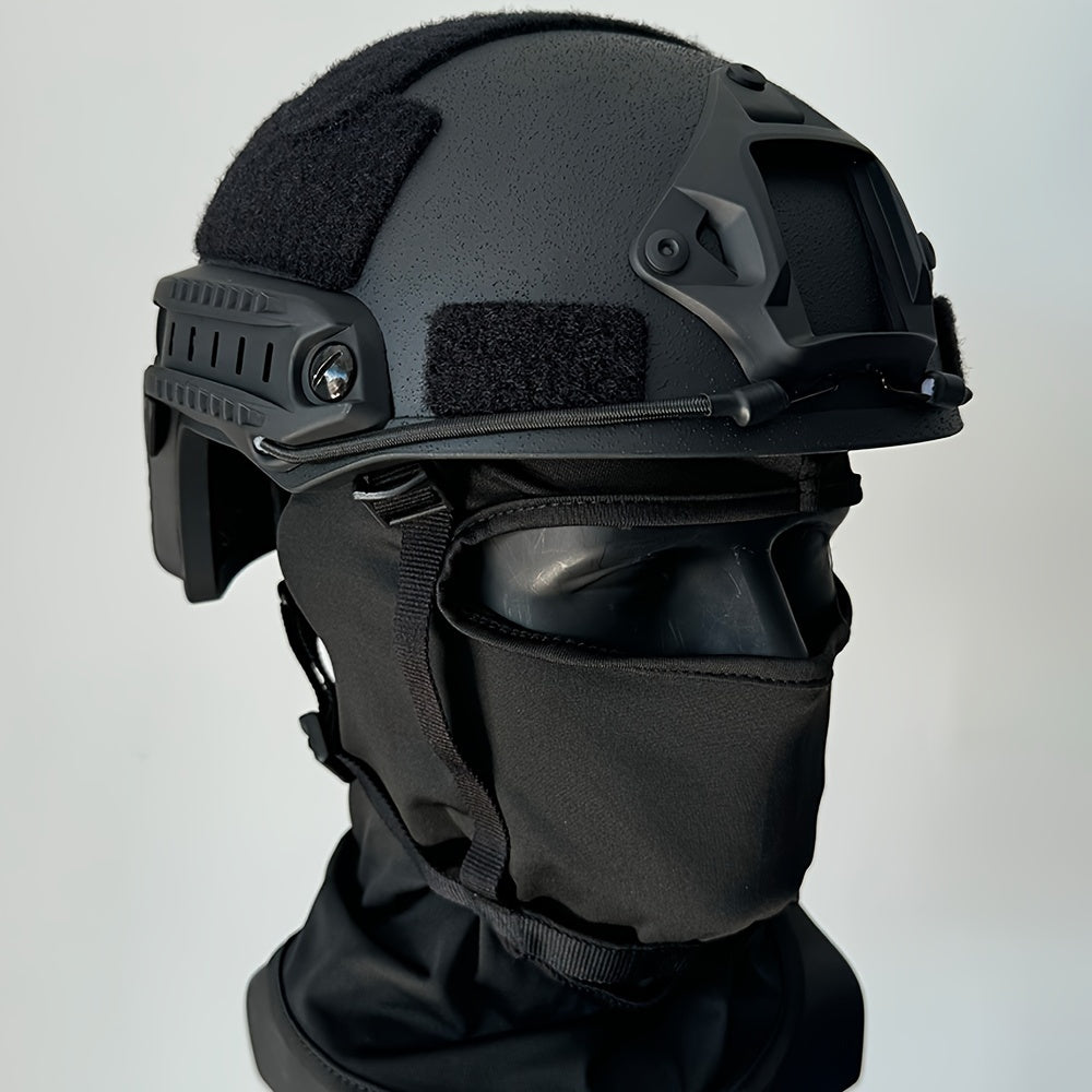 Tactical Helmet FRP with Accessory Rails & Adjustable Straps, 1 Piece of High-Protection Adventure Gear