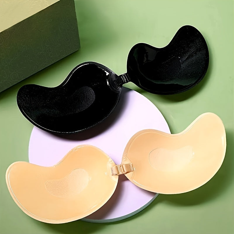 Silicone nipple covers: invisible adhesive push-up pasties for women's lingerie.