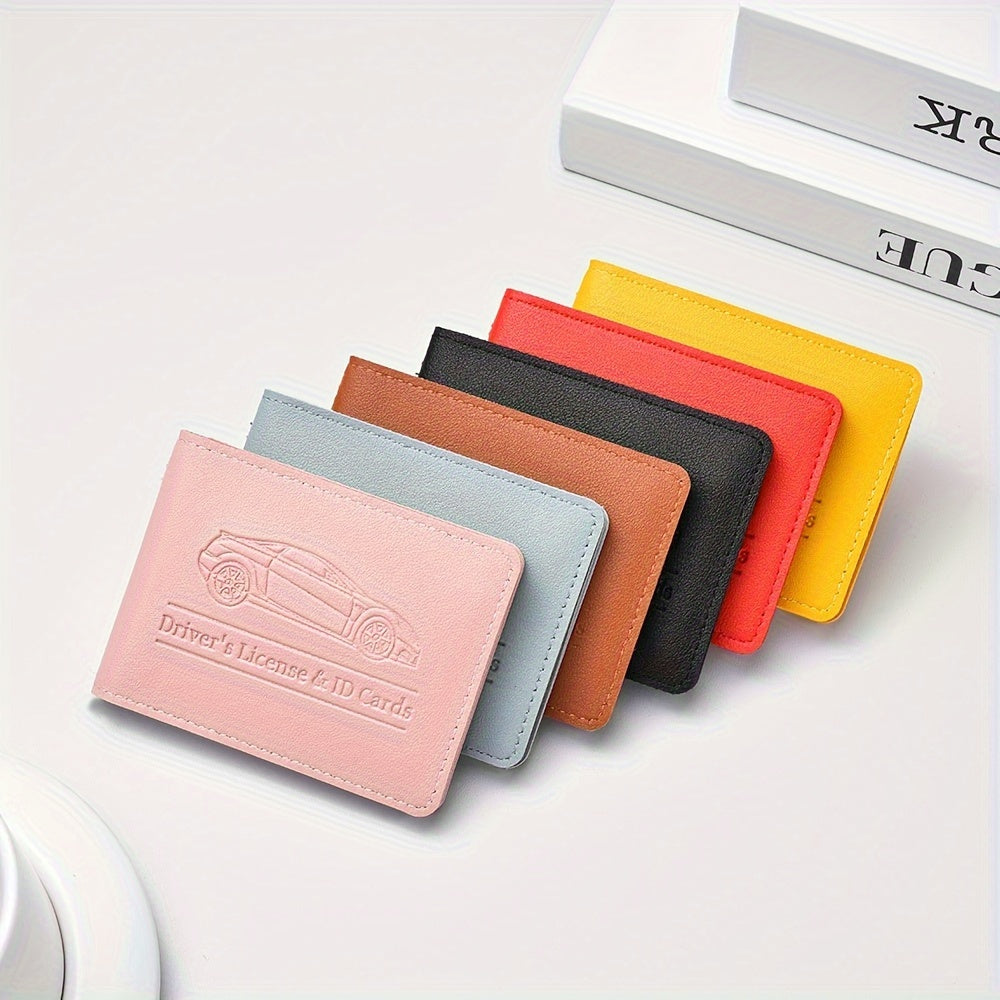 Stylish and lightweight cardholder designed to hold credit cards, driver's licenses, and ID cards for everyday use.