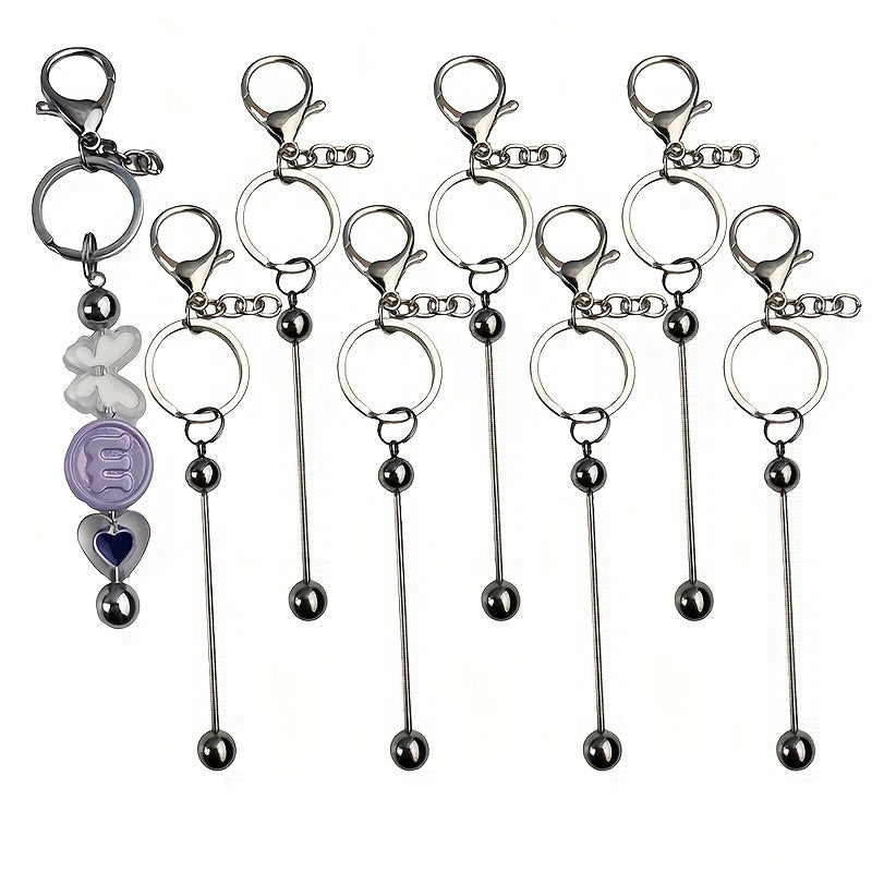 8pcs/22pcs DIY Silvery Ladies Keychain for Halloween, Easter, and Christmas