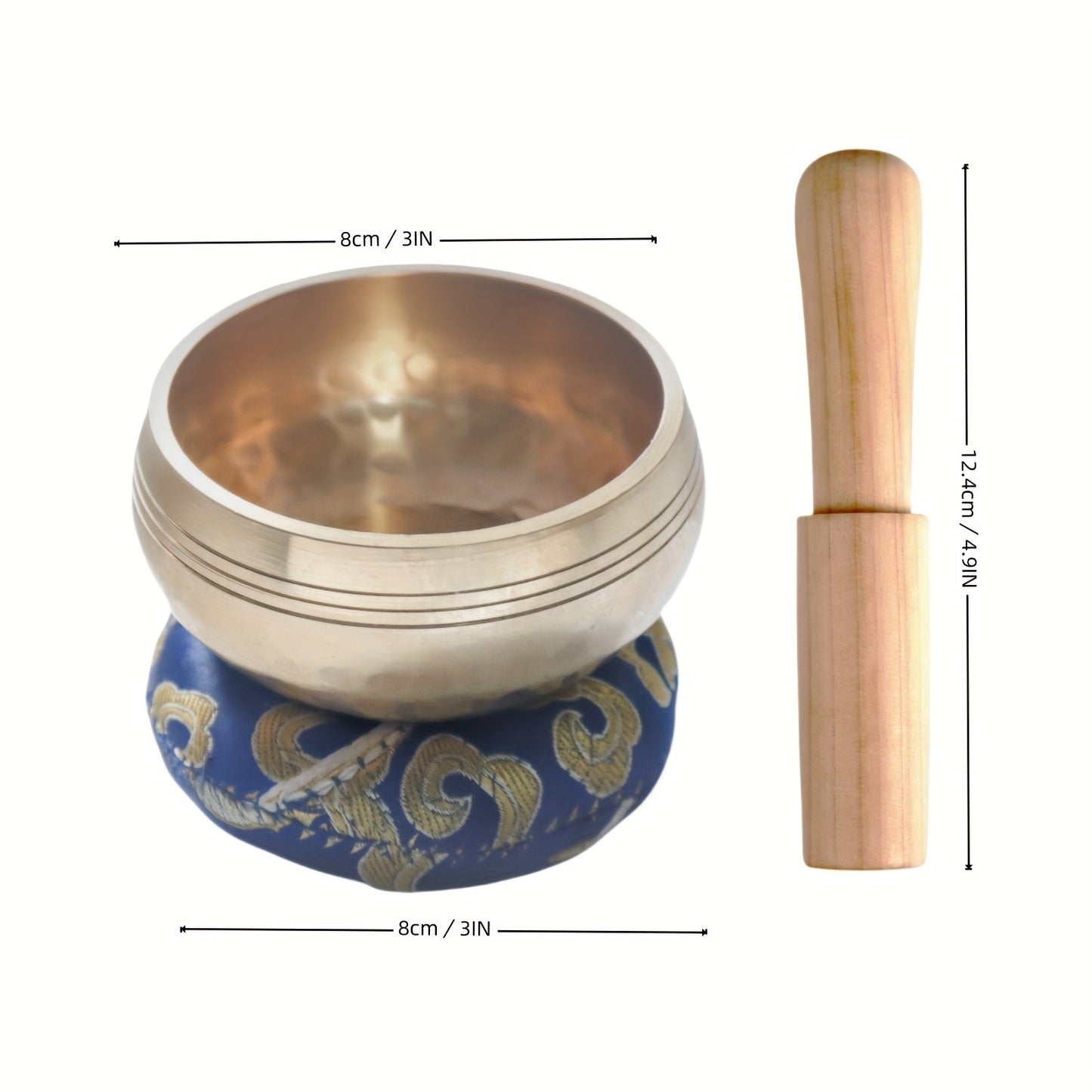 Handcrafted singing bowl set for meditation, yoga, chakra healing, and stress relief. Unique spiritual gifts for Eid Al-Adha.