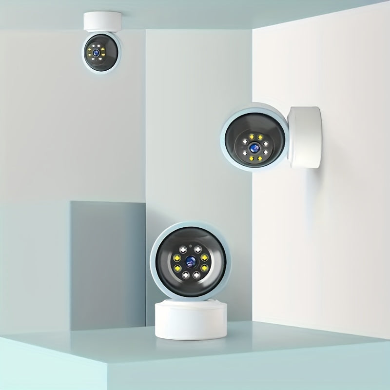 The Teruhal Smart Home Security Camera offers 2.4GHz WiFi connection, remote viewing through an app, motion detection and tracking, two-way audio, USB powered, automatic detection of abnormalities, dynamic human body object recognition, and is ideal for