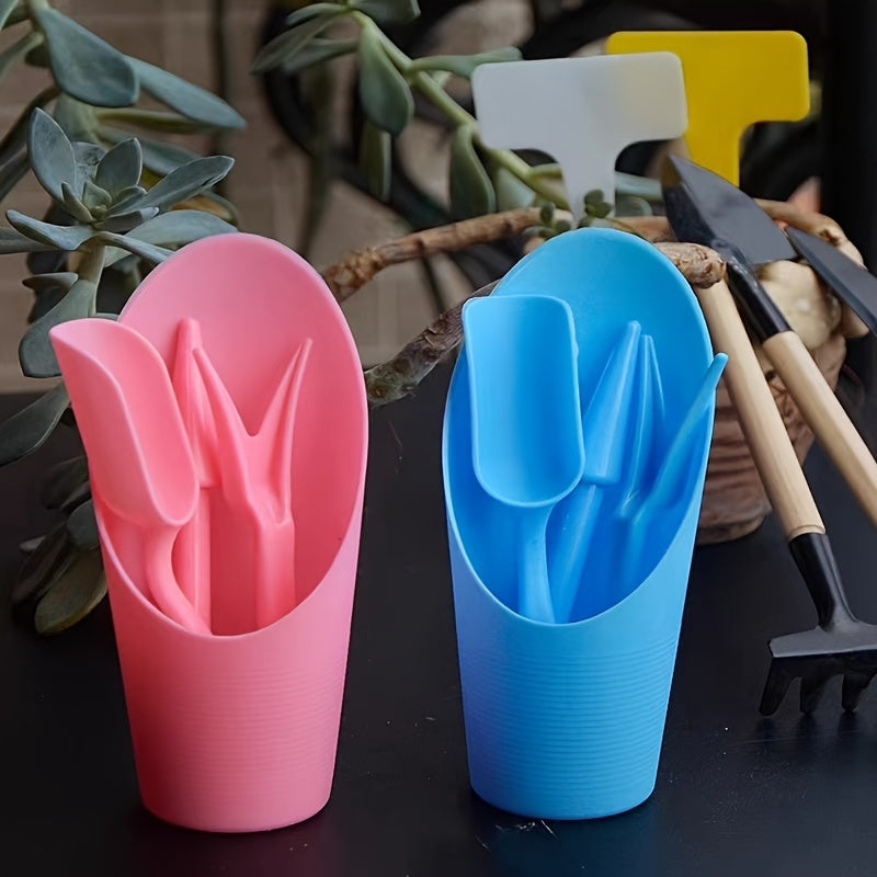 Flower and Succulent Gardening Tool Set - Durable plastic tools for plant care enthusiasts.